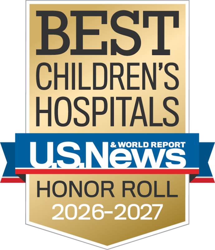 u.s. news best childrens hospital honor roll 2026-2027 badge