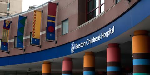 exterior of boston children's hospital