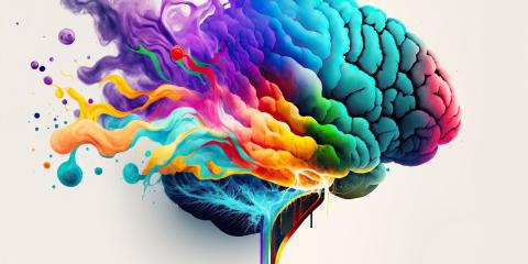 a colorful brain