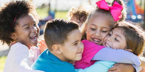 kids hugging